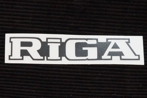 Наклейка мопеда RIGA серый
