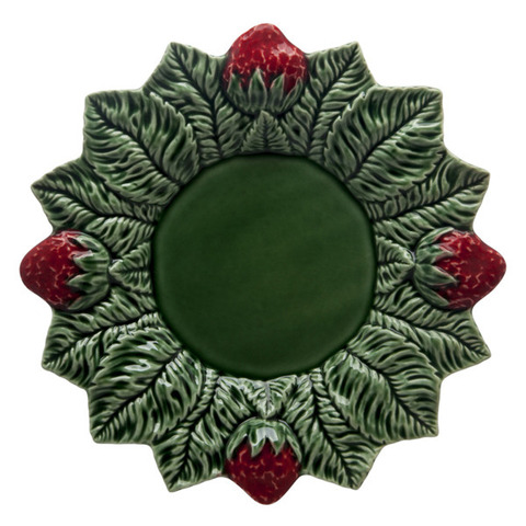 Тарелка обеденная 26см Bordallo Pinheiro Земляника