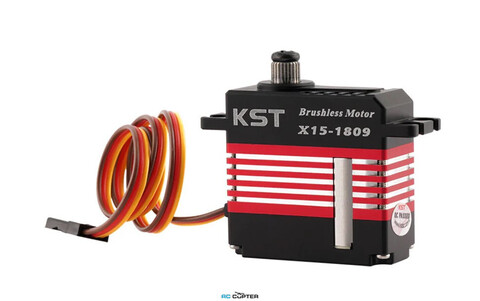 Сервопривод KST X15-1809 V8.0 HV (18.0-24.0 кг/см, 0.07-0.09сек/60°, 45г)
