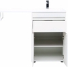 Aquanet 239210 Тумба c раковиной Токио 120 R напольная 1 ящик 2 фасада цвет белый глянец (239210)