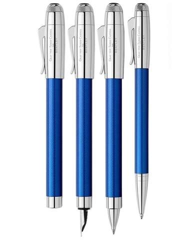 Ручка перьевая Graf von Faber-Castell Bentley Sequin Blue, F (141741)