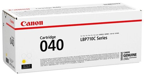 Оригинальный тонер-картридж Canon Cartridge 040 Y желтый 0454C001