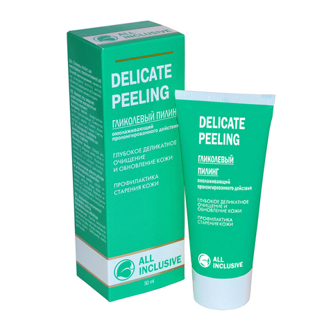 Пилинг для лица ГЛИКОЛЕВЫЙ омолаживающий пролонгированного действия Delicate Peeling, 50 мл