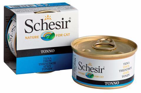 Schesir консервы для кошек тунец 85г