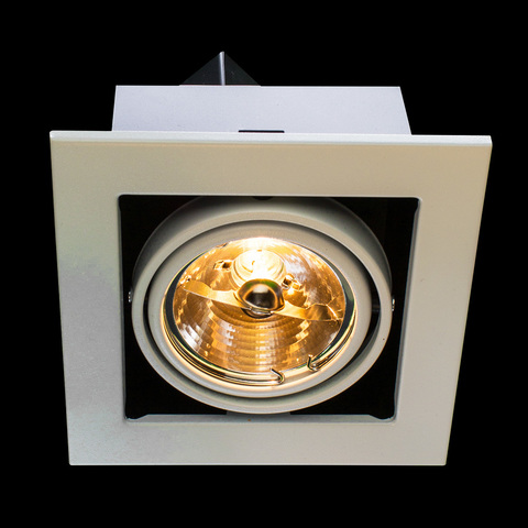 Светильник встраиваемый поворотный Arte Lamp Cardani medio A5930PL-1WH