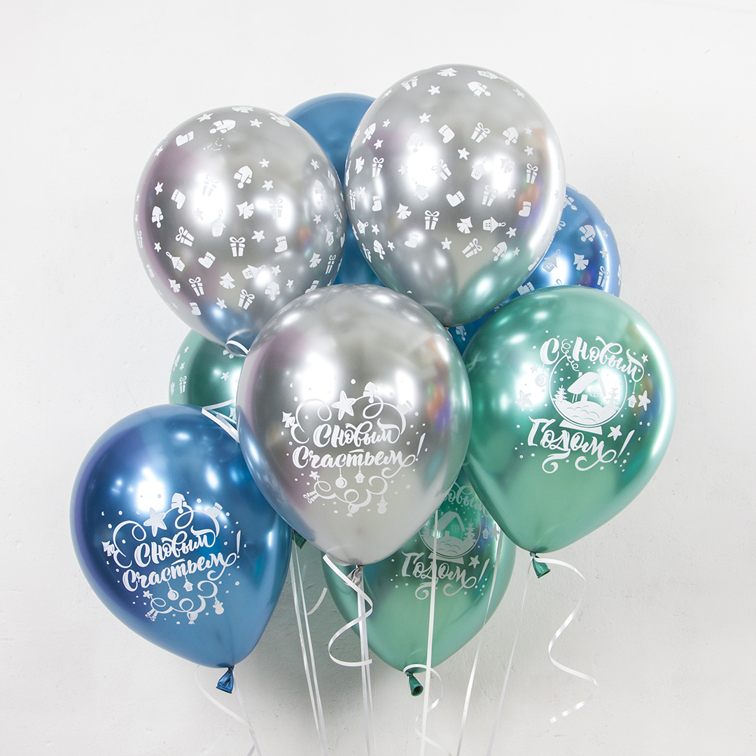 Воздушные шары С Новым годом новогодние шарики для праздника