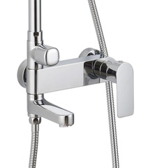 ДУШЕВАЯ КОЛОННА СО СМЕСИТЕЛЕМ ДЛЯ ВАННЫ С ПОВОРОТНЫМ ИЗЛИВОМ BRAVAT REAL F6333367CP-A-RUS