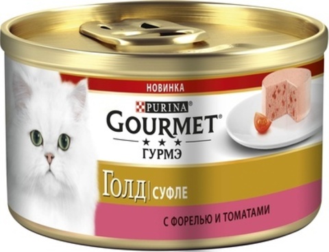 Gourmet Gold консервы для кошек паштет (форель,томат) 85 г