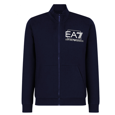 Куртка теннисная EA7 Man Jersey Sweatshirt - navy blue