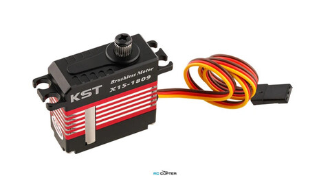 Сервопривод KST X15-1809 V8.0 HV (18.0-24.0 кг/см, 0.07-0.09сек/60°, 45г)