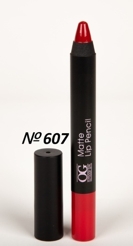 OG-FP3011B Помада-карандаш тон 607 насыщенный красный МАТОВАЯ Matte Lip Pencil PRO