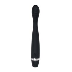 Черный вибростимулятор G-зоны Skinny G - 17,8 см. - 