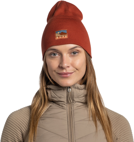 Шапка вязанная Buff Knitted Lilon Long Cinnamon фото 2