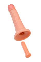 Телесный реалистичный фаллоимитатор RealStick CALIBER - 20 см. - 
