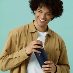 Автоматический интерактивный мастурбатор Sam Neo 2 темно-синий от SVAKOM