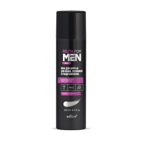 Belita For Men Пена для бритья для кожи, склонной к раздражениям 250мл