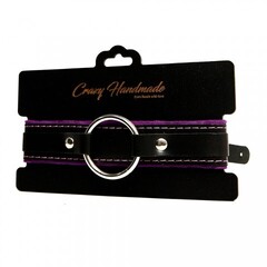 Ошейник с мягкой фиолетовой подкладкой