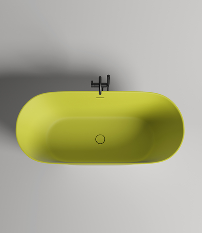 Salini 102911GF  MONA 180x80  Ванна, донный клапан "Click-Clack" цвет на выбор, сифон, интегрированный слив-перелив, покраска по RAL полностью