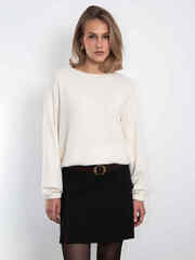 Джемпер с открытой спиной Luna (сливочный)