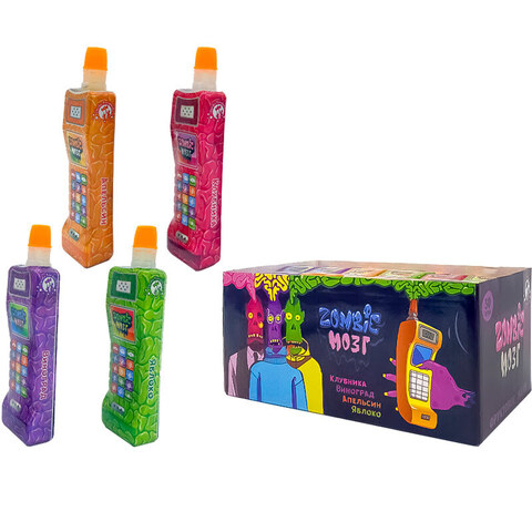 Желе Zombie Мозг телефон 1кор*12бл*30шт, 50гр