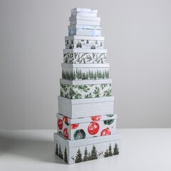 Коробка одиночная, Прямоугольник, «С новым годом», 15*9*5,5 см, 1 шт.