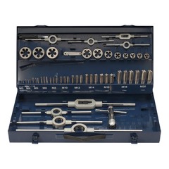 Набор метчиков и плашек M3 -M20 HSS-G 54пр H-Tools 245040HT