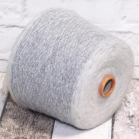 Кидмохер на полиамиде PURA LANA ITALIA / MARZIA 900 светло-серый