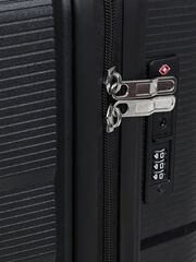 Чемодан полипропилен Redmond облегченный средний Матовый черный 64x43x26 см (М)4