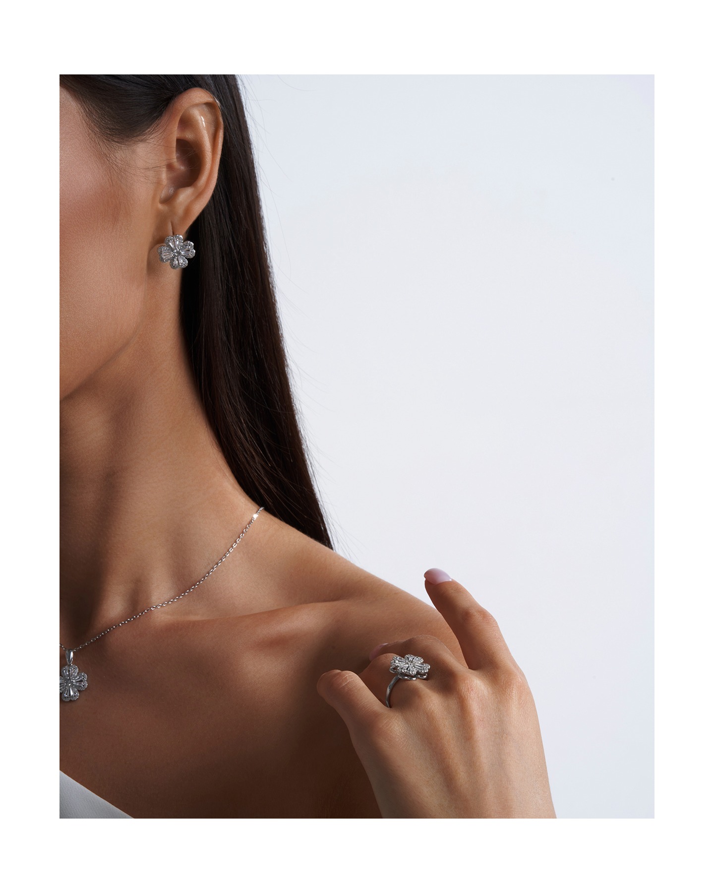 Серьги Фантазийный клевер