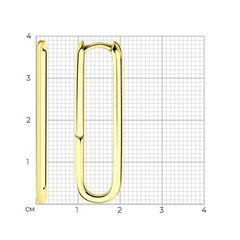 93022505 - Серьги серебро, покрытие Вермель золото 999 пробы