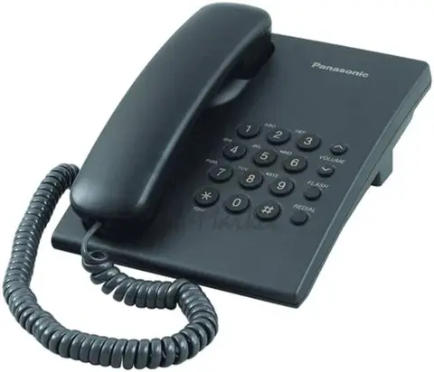 Телефон проводной Panasonic KX-TS2350RUB черный