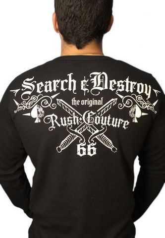 Rush Couture | Пуловер мужской Search &amp; Destroy RC031 спина