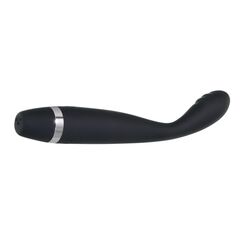Черный вибростимулятор G-зоны Skinny G - 17,8 см. - 
