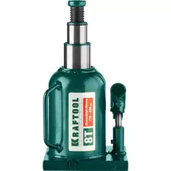 KRAFTOOL DOUBLE RAM, 8 т, 170 - 430 мм, с увеличенным подъемом, двухштоковый бутылочный домкрат (43463-8)