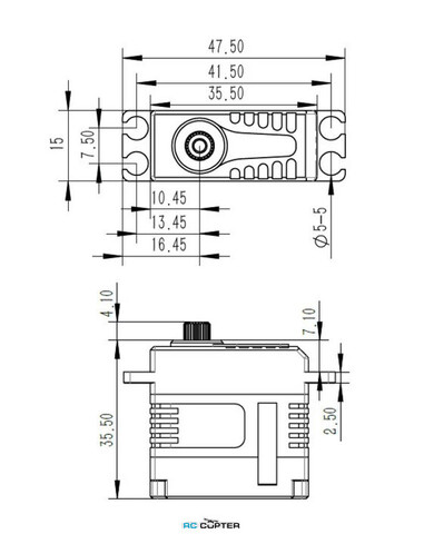Сервопривод KST X15-1809 V8.0 HV (18.0-24.0 кг/см, 0.07-0.09сек/60°, 45г)