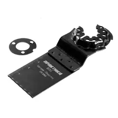 Насадка для МФИ ПРАКТИКА режущая пазовая прямая, BiM, по металлу и дереву, 34 мм, мелкий з (240-188)