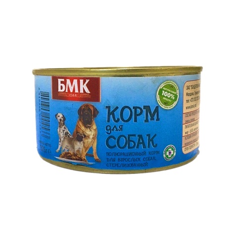 Корм «БМК» для собак, 325г