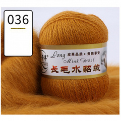 Пряжа "Норка" длинноворсовая, Пух норки-90 % Полиамид-10 %