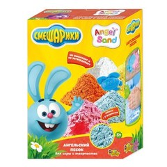 Песок для творчества"Смешарики"600г, цвет голубой