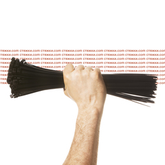 Стяжка - хомут кабельная нейлоновая КСС 8х350 черные — 100 шт/уп