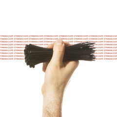 Стяжка - хомут кабельная нейлоновая КСС 4х150 черные — 100 шт/уп