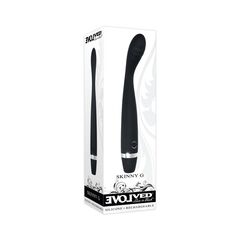 Черный вибростимулятор G-зоны Skinny G - 17,8 см. - 
