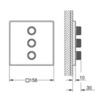 Переключатель встраиваемый на 3 потребителя Grohe  29127000