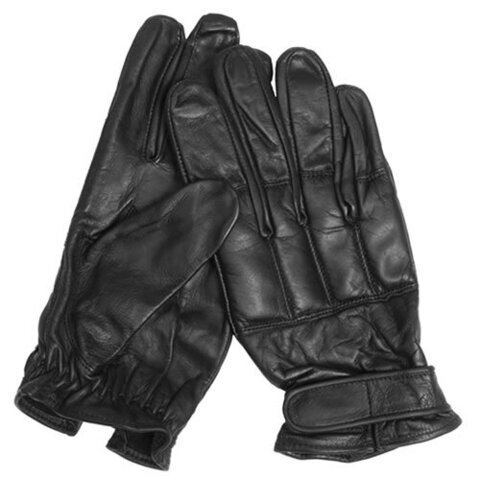 Black leather cheap tactical gloves
