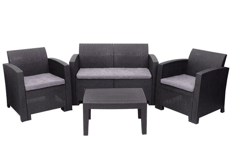 Комплект мебели B:Rattan Arizona Set (на 4 персоны), антрацит