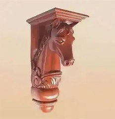 Силиконовый молд № 473 Кронштейн Конь