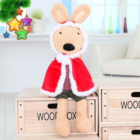 Rabbit Christmas red cloak plush toy - 45см