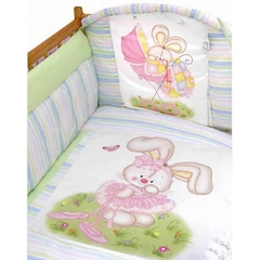 Комплект в кроватку "Радужный" (зеленый)