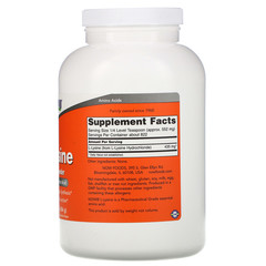 Now Foods, Чистый L-лизин в порошке, 454 г