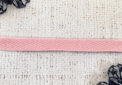 Лента киперная, хлопок, ш. 1 см, светло-розовый